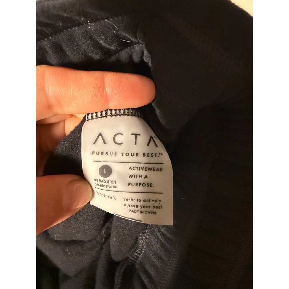 Acta crop hoodie LG black athleisure luxury slow fashion LA designer luxe gym ec - Picture 7 of 7